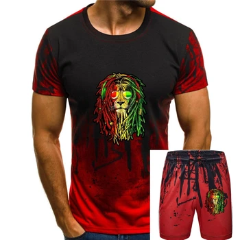 Тениска за фенове на реге музиката, ямайски кралски лъв 2020, най-новите памучни тениски с страхотен дизайн и 3D-принтом, плътно прилепнали тениски