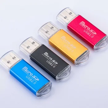 Четец на карти с памет Mini USB 2.0 високоскоростен адаптер Micro SD TF, штепсельная вилица, цветни избор за вашия КОМПЮТЪР, лаптоп, таблет